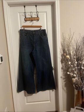 Banana Republic Dark Blue Wide-Leg Jeans